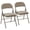 Fabric Khaki, variant on Casabay Folding Chairs Set of 2, Metal Foldable Chairs with Leather Padded Seat and Back, Stackable Heavy Duty Portable Chairs for Home, Office, Party, Indoor Outdoor Use