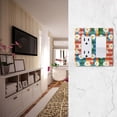 thumbnail image 5 of Yayeee Rocker Switch Wall Plate 2-Gang 4.7"x4.6" Home Decorative Outlet Cover, Green Checkered Daisy, 5 of 6