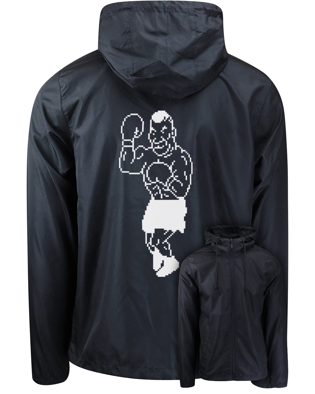 ShirtBANC Boxer Iron Mike Mens Windbreaker Boxing Punch Ts Gamer Jacket