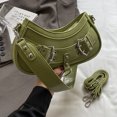 thumbnail image 1 of Bolso de hombro de moda de PU para mujer bolso informal con correa ajustable bolso de mano Simple, 1 of 9