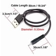 thumbnail image 2 of X5 Usb To Dc Power 2.0X0.6Mm Barrel 5V 3.3Mm Diameter Charging Cable Cord, 2 of 6