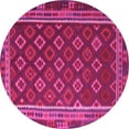 thumbnail image 1 of Ahgly Company Indoor Round Southwestern Pink Country Area Rugs, 8' Round, 1 of 4