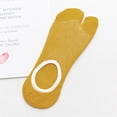 thumbnail image 1 of Under $5 Sock Slippers Yellow Women Print Multicolor Toe Socks Two Finger Socks Warmer Funny Socks, 1 of 2