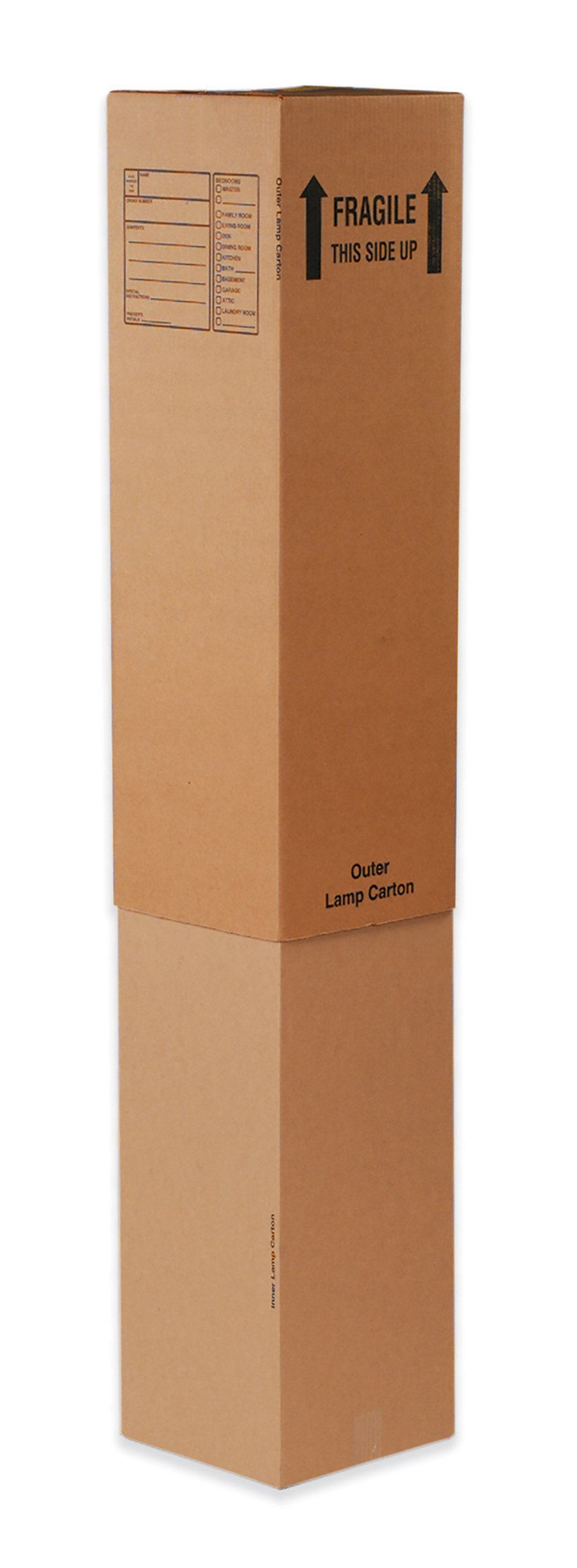Box Partners Outer Lamp Boxes 12 5/16" x 12 5/16" x 40" Kraft 15/Bundle