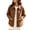 Brown, variant on Busydd Suede Jackets for Women with Pockets Fashion Solid Color Button Down Fall Jackets Casual Comfortable Long Sleeve Lapel Jackets