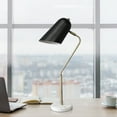 thumbnail image 4 of Lalia Home Asymmetrical Marble Desk Lamp with Black Sloped Shade, 4 of 10