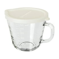 ACDANC Glass Measuring Cups with Lids,Measuring Jugs with Handle,Safe to Use in Microwave,Essential Kitchen Tools