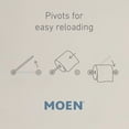 thumbnail image 3 of Moen Weymouth Chrome Double Post Pivoting Toilet Paper Holder, 3 of 6