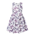 thumbnail image 5 of Lanbubble 2-Pack Toddler Girls Dresses Sleeveless Casual Sundress Summer Purple Butterfly Dress For Girl 2-6T, 5 of 9
