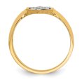 thumbnail image 2 of Bague Étoile de David Polie Bicolore 14k Taille 7, 2 of 3