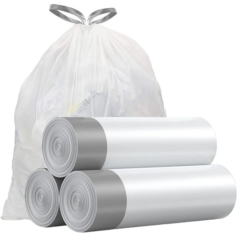 Clear Trash Bag UnScented Small Garbage Bags for Bathroom Can Liner Durable