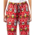 thumbnail image 3 of Looney Tunes Adult Holiday Christmas Fair Isle Character Santa Bugs Taz Daffy Lounge Pajama Pants Sleepwear For Men Women, 3 of 6
