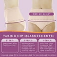 thumbnail image 3 of Lot de 3 Culottes de Contrôle de la Vessie Réutilisables Super Absorbantes pour Femmes Blanc, Beige, Prune 8X (Convient aux Hanches : 61-63), 3 of 11