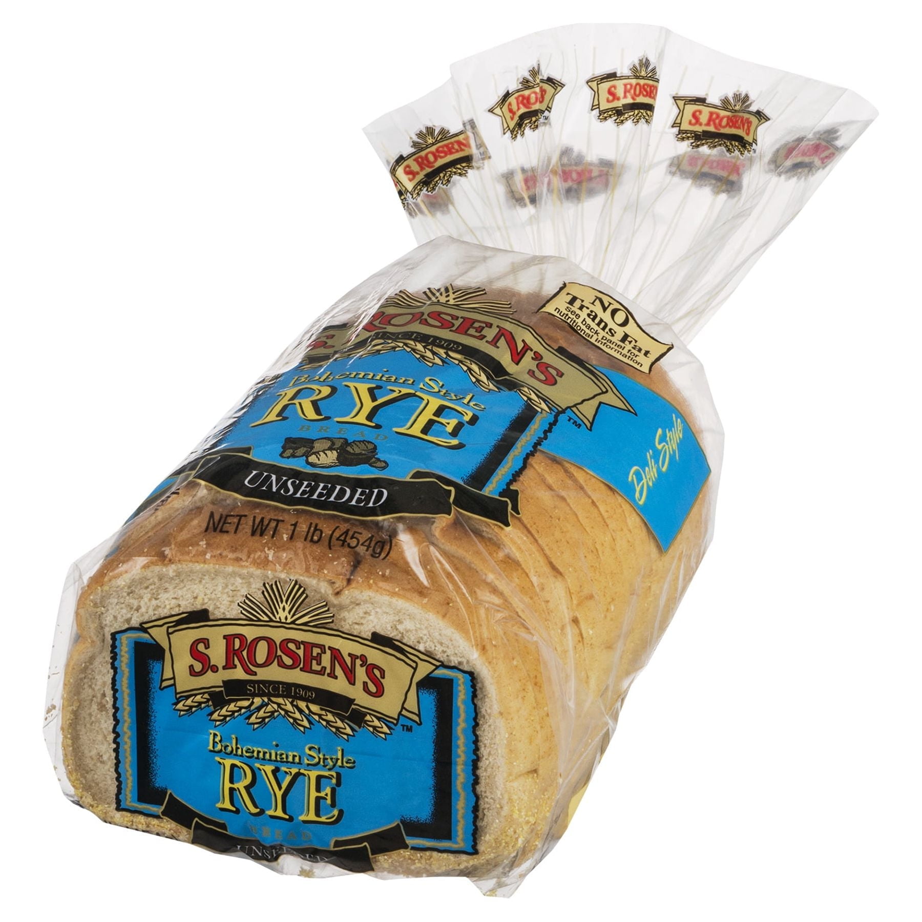 S. Rosen's Regular Cut Plain Rye Bread, 16 oz.