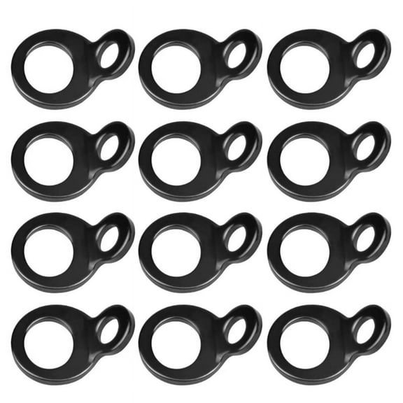 12 Pcs D-Ring Tie Downs, Anchor Lashing Rings for Loads on Dirt Bike ATV Heavy Duty Tie Down Rings
