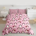 thumbnail image 2 of Manfei Cartoon Penguin 3 Pieces Queen Comforter Set for Teens Boys Girls,Happy Winter Ultra Soft Bedding Sets,Cute Wildlife Bedding Comforter Set,Super Cozy Room Decor,Reversible, 2 of 8