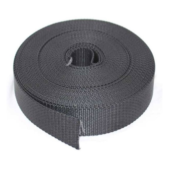 Bulk-Strap Webbing,Nylon,1" W,Black N01051BK
