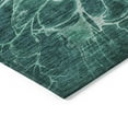 thumbnail image 5 of 9' X 12' Teal Blue Aqua And Turquoise Abstract Washable Indoor Outdoor Area Rug, 5 of 5