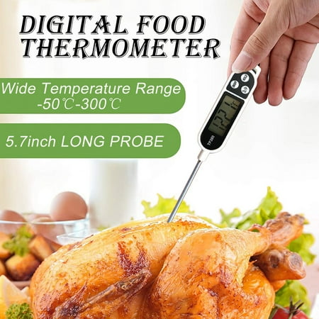

Tangnade Kitchen Organization Decor Digital Food Cooking Meat Thermometer With Long Probe For Kitchen BBQ Milk