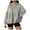Grey, variant on adviicd Womens Oversized Hoodies Sweatshirts Casual Lantern Long Sleeve Drawstring Peplum Hem Loose Pullover Tops (White, XXL)