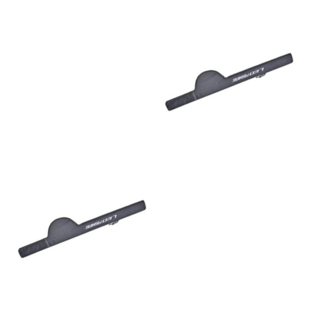 Eigraketly Bolsa de caña de pescar duradera, soporte de transporte para poste de hombro para viajes duraderos y almacenamiento de aparejos Negro 106x7cm 2Conjunto
