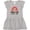 AC-Heather Grey, variant on Inktastic Grammy and Papaw Love Me Girls Granddaughter Girls Baby Dress