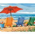 thumbnail image 1 of Cuadros Decorativos Kit de pintura por números, lienzo de vacaciones en la playa DIY, cuadro de arte al óleo para decoración del hogar Ehuebsd Nuevos Originales, 1 of 8