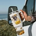 thumbnail image 4 of Pug Tumbler for Womens,Vacuum Insulated Travel Cup 40oz, 4 of 6