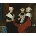 thumbnail image 3 of Thérèse Schwartze 14x12 Black Modern Framed Museum Art Print Titled - Three Burgerweesmeisjes Van Amsterdam (1885), 3 of 5