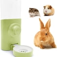 thumbnail image 1 of Dispensador de agua automático para conejos [verde, 600 ml] Botella colgante para mascotas, conejos, cobayas, hámsteres, chinchillas, hurones, jaulas, botella de agua, 1 of 6
