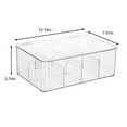 thumbnail image 3 of Vacemry Under $5 Tea Bag Organizer, Plastic Storage Container with Dividers, Clear Stackable Box for Coffee Pods Seasoning, Pantry Kitchen Cabinet Organization System, 3 of 9