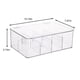 thumbnail image 3 of Caja organizadora de bolsitas de té | Contenedor de almacenamiento en compartimento de plástico con tapa | Blanco Transparente Apilable | 10,75"x7,68"x3,74" | Despensa, encimera de cocina, cápsula, 3 of 9