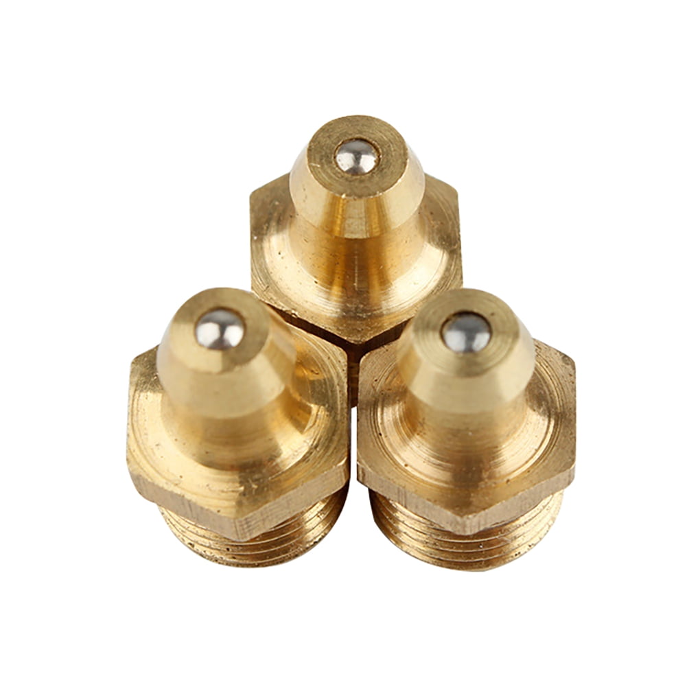 6mm STRAIGHT GREASE NIPPLE DRIVE FIT PACK OF 10