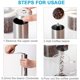 thumbnail image 3 of Molinillo de café manual Molinillo de café portátil de mano con perilla de cerámica ajustable Molinillo de café de acero inoxidable en cocina y senderismo, 3 of 5