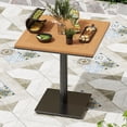 thumbnail image 2 of MAYEERTY Outdoor Patio Dining Table with Wooden Texture for Lawn, Deck, Backyard, Poolside, 2 of 9