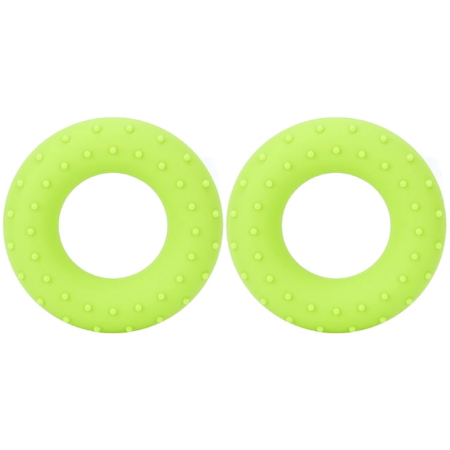 Anillo De Fuerza De Agarre Brazo De Alta Elasticidad Ejercicio Silicona Sólida 2 Piezas Anillo De Refuerzo De Agarre De Mano Verde Para Jugar Al Aire Libre ANGGREK Otros