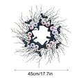 thumbnail image 3 of sruoe Halloween Decorations, Indoor Outdoor Halloween Decor, Artificial Wreaths, Halloween Decorations for Outside, Horror Party Decoration Door Hanging Wreath, 3 of 7