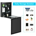 thumbnail image 6 of Gymax Wall Mounted Table Fold Out Convertible Desk with A Blackboard/Chalkboard Black, 6 of 10
