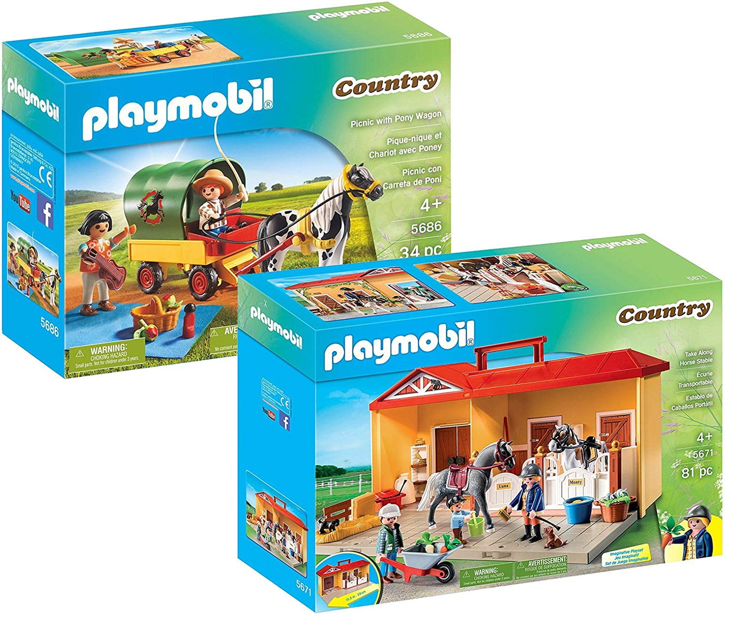 playmobil take along horse stable