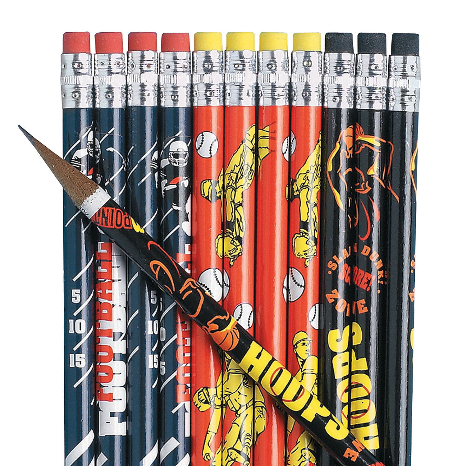 Fun Express - Football/baseball/basketball Pencil(2dz) - Stationery - Pencils - Pencils - Printed - 24 Pieces
