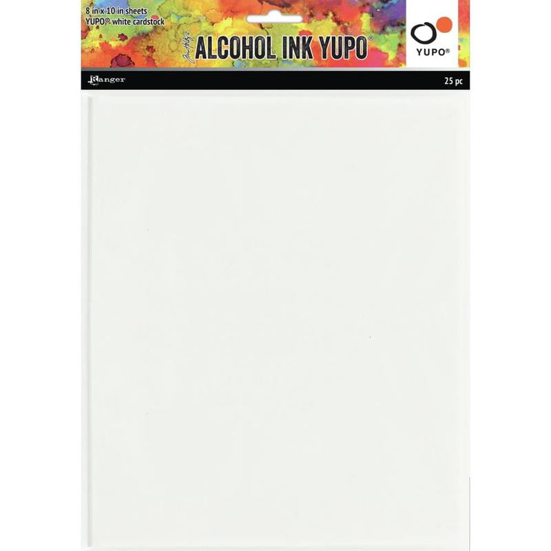 Tim Holtz Alcohol Ink YUPO Translucent Cardstock Smooth Finish Synthetic Paper