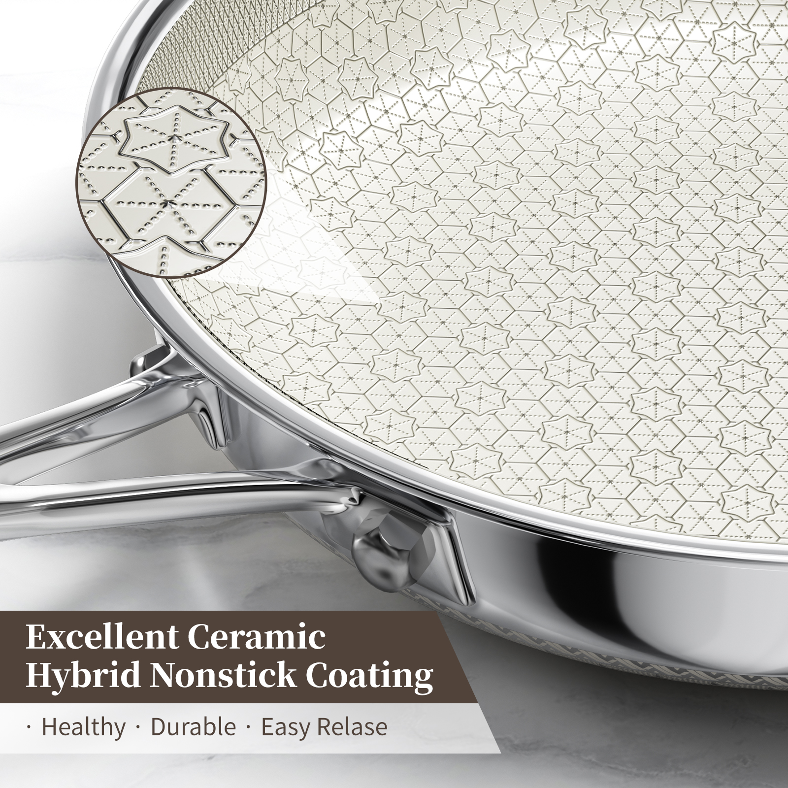 Innerwell 10-Inch Ceramic Nonstick Frying Pan with Lid photo 7