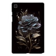 thumbnail image 2 of for Galaxy Tab A7 10.4" 2020 SM-T500 / SM-T505 Floral Pattern Case, Luxury Ultra Slim Flexible Lightweight Anti-Fingerprint Drop Protective Heat Dissipation with Soft TPU Cover, Black Rose, 2 of 6