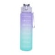 thumbnail image 1 of Botella deportiva de gran capacidad de 750 ml con pajita | Botella antigoteo para fitness y gimnasio para estudiantes | Plástico Tritan sin BPA con marcador de tiempo y frases motivacionales, 1 of 1