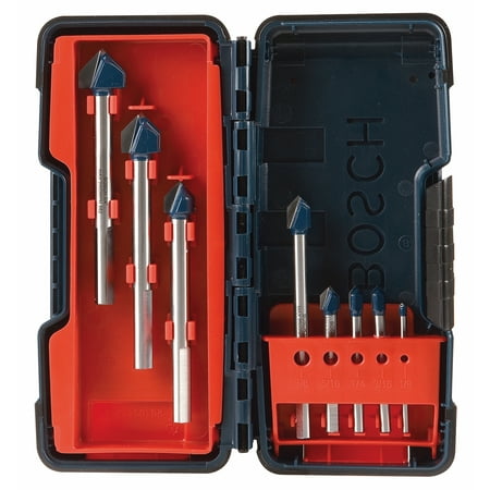 Bosch GT3000 Carbide Glass & Tile Hammer Drill Bit 8 Piece Set