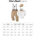 thumbnail image 6 of ZOEREA Baby Boy Outfits Suits Infant Formal Dress Clothes Gentleman Wedding Print Shirt+Beret Hat+Suspender Pants+Bowtie, 6 of 6
