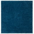 thumbnail image 2 of SAFAVIEH August Carlene Solid Plush Shag Area Rug, Navy, 8'9" x 8'9" Square - Large - Modern Design, Navy, Non-Shedding & Easy Cleaning, Ultra Plush Thick Pile, Ideal for Living Room, Bedroom, 2 of 10