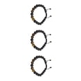 thumbnail image 1 of Guardurnaity Parejas Pulseras Ajustable Negro Mate Rocas Difusor Energía Delicada Mujer Joyería Regalos para Hombres ojo de tigre 3Conjunto, 1 of 6