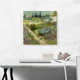 thumbnail image 2 of ARTCANVAS Garden at Arles 1888 Canvas Art Print by Vincent Van Gogh - Size: 18" x 18" (0.75" Deep), 2 of 9