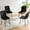 Black, variant on NORDICANA Navy Blue Velvet Dinner Chairs Set of 4, Modern Armless Biscuit Tufted Dining Side Chairs with Metal Legs for Kitchen Living Room Vanity